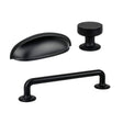 Payton Cabinet Knob and Drawer Pulls in Matte Black - Forge Hardware Studio