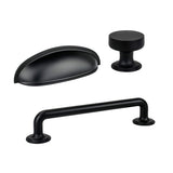 Payton Cabinet Knob and Drawer Pulls in Matte Black - Forge Hardware Studio