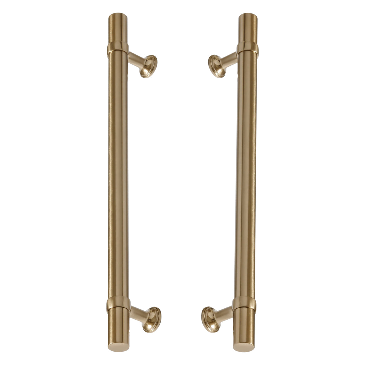 Champagne Bronze "Contemporary" Glass Shower Door Handles - Back to Back Pulls - Forge Hardware Studio