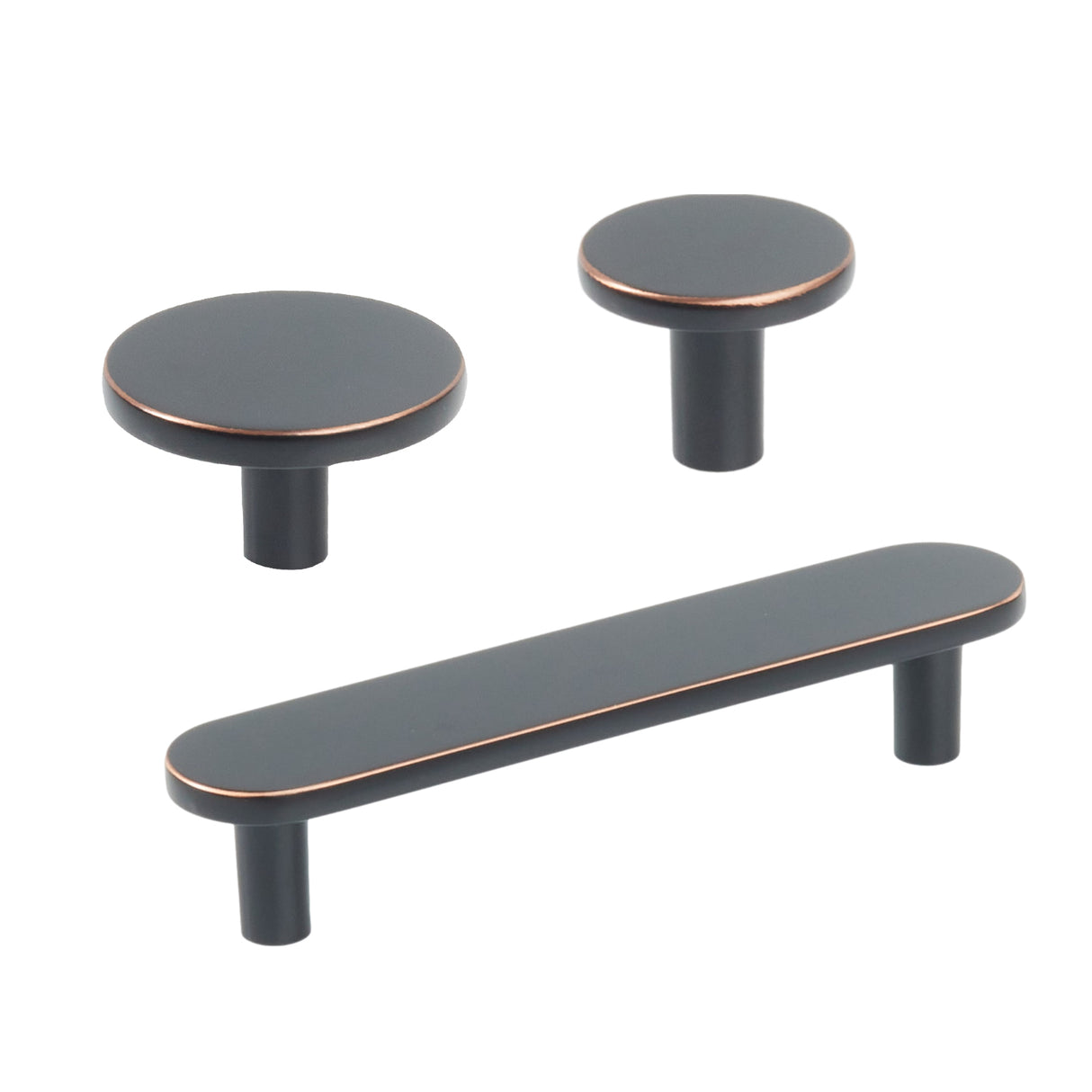 Oil Rubbed Bronze "Arlow" Drawer Pulls and Cabinet Knobs - Forge Hardware Studio