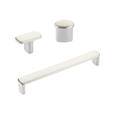 Satin Nickel "Lake" Drawer Pulls and Cabinet Knobs - Forge Hardware Studio