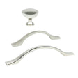 Polished Nickel "Tina" Cabinet Knob and Drawer Pulls - Forge Hardware Studio