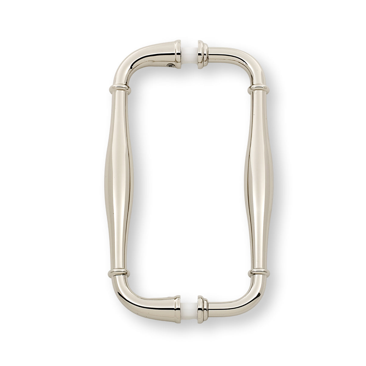 Polished Nickel "Kensington" Glass Shower Door Handle - Forge Hardware Studio