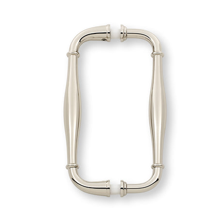 Polished Nickel "Kensington" Glass Shower Door Handle - Forge Hardware Studio