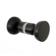 Glass Shower "Pedestal" Round 1-3/16" Matte Black Door Knob - Forge Hardware Studio