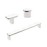 Polished Nickel "Lake" Drawer Pulls and Cabinet Knobs - Forge Hardware Studio