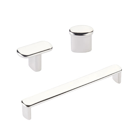 Polished Nickel "Lake" Drawer Pulls and Cabinet Knobs - Forge Hardware Studio