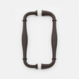 English Bronze "Kensington" Glass Shower Door Handle - Forge Hardware Studio