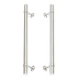 Polished Chrome Smooth "Contemporary" Glass Shower Door Handles - Forge Hardware Studio