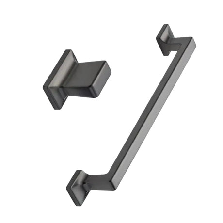 Gun Metal "Heirloom" Knob and Drawer Pulls - Forge Hardware Studio