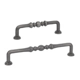 Pewter "Heritage" Cabinet Drawer Pulls - Kitchen Drawer Handles - Forge Hardware Studio