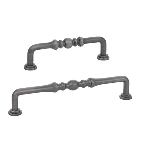 Pewter "Heritage" Cabinet Drawer Pulls - Kitchen Drawer Handles - Forge Hardware Studio
