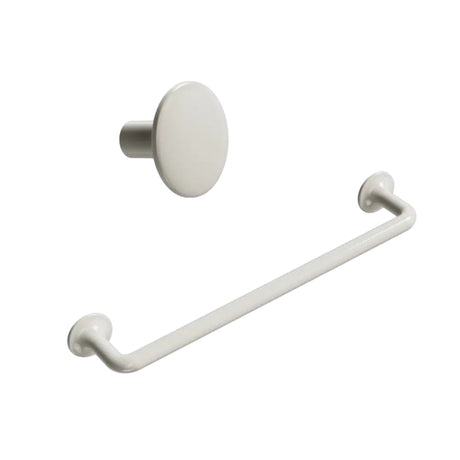 Tango Ivory Cabinet Knob and Handle - Forge Hardware Studio
