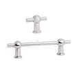 Polished Nickel "Elodie" T-Knob and Drawer Pull - Forge Hardware Studio