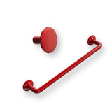 Tango Red Cabinet Knob and Handle - Forge Hardware Studio