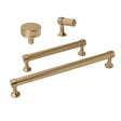 Knurled Champagne Bronze "Transitional" Cabinet Knobs and Drawer Pulls - Forge Hardware Studio