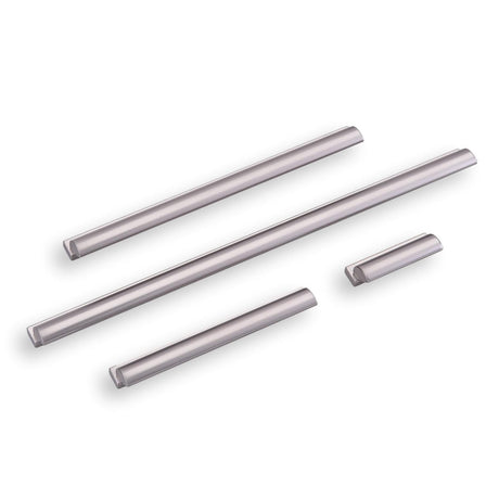 Lew's Finger Cabinet Knobs and Pulls in Brushed Nickel - Forge Hardware Studio