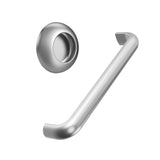 Satin Steel "Vibe" Cup Knob and Drawer Pull - Forge Hardware Studio
