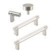 Satin Nickel "Smooth" Cabinet Knobs and Drawer Pulls - Forge Hardware Studio