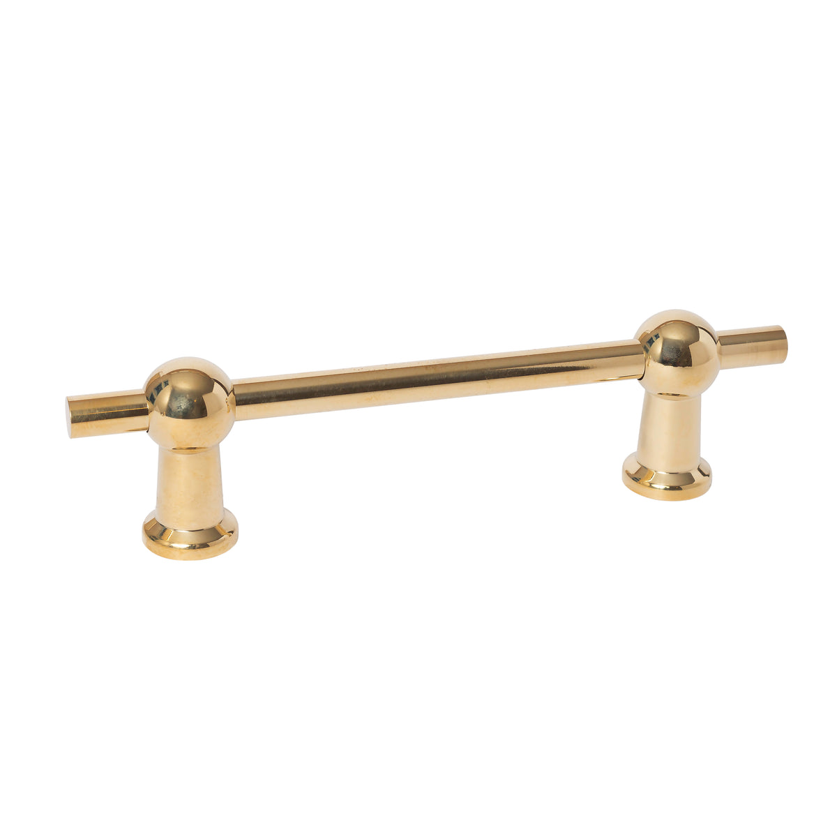 Unlacquered Btass "Elodie" T-Knob and Drawer Pull - Forge Hardware Studio