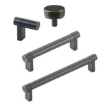 Smooth Oil Rubbed Bronze Cabinet Knobs and Drawer Pulls - Forge Hardware Studio