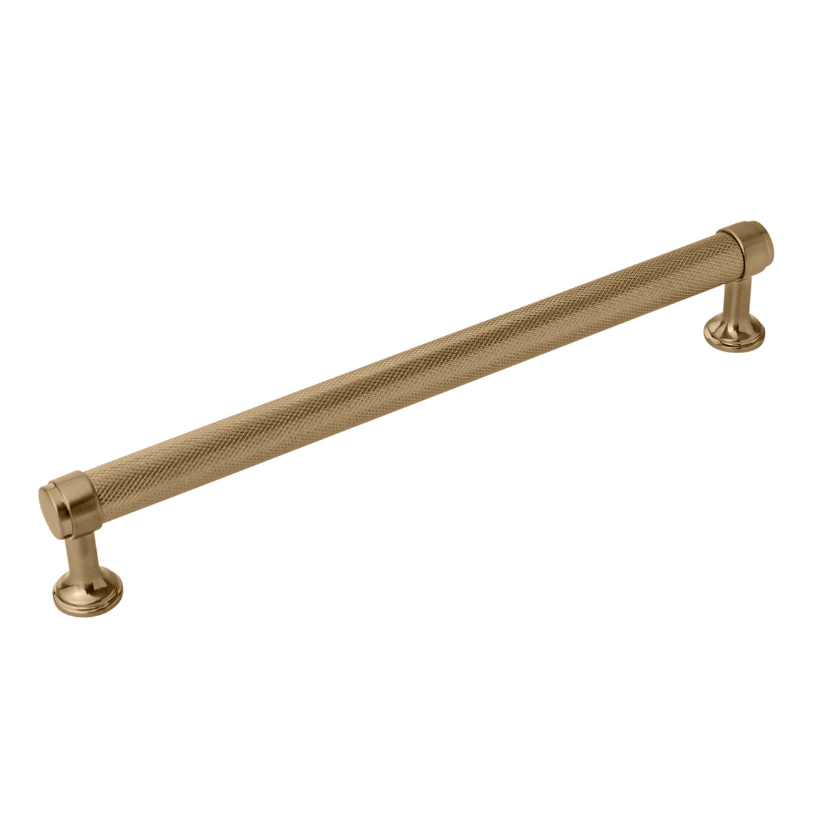 Knurled Champagne Bronze "Transitional" Cabinet Knobs and Drawer Pulls - Forge Hardware Studio