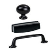 Matte Black "Bellamy" Cabinet Knob and Drawer Pulls - Forge Hardware Studio