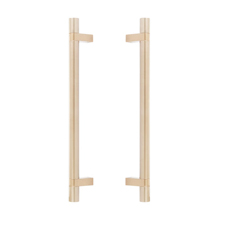 Smooth T-Bar Bronze Copper Glass Shower Door Handles - Forge Hardware Studio