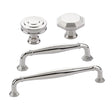 Polished Nickel "Elite Geometric" Cabinet Knobs and Drawer Pulls - Forge Hardware Studio