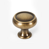 Transitional Old Brass "Perry" Cabinet Knobs and Drawer Pulls