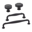 Matte Black "Elite Geometric" Cabinet Knobs and Drawer Pulls - Forge Hardware Studio