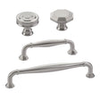 Satin Nickel "Elite Geometric" Cabinet Knobs and Drawer Pulls - Forge Hardware Studio