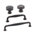 Oil Rubbed Bronze "Elite Geometric" Cabinet Knobs and Drawer Pulls - Forge Hardware Studio
