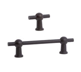 Oil Rubbed Bronze "Elodie" T-Knob and Drawer Pull - Forge Hardware Studio