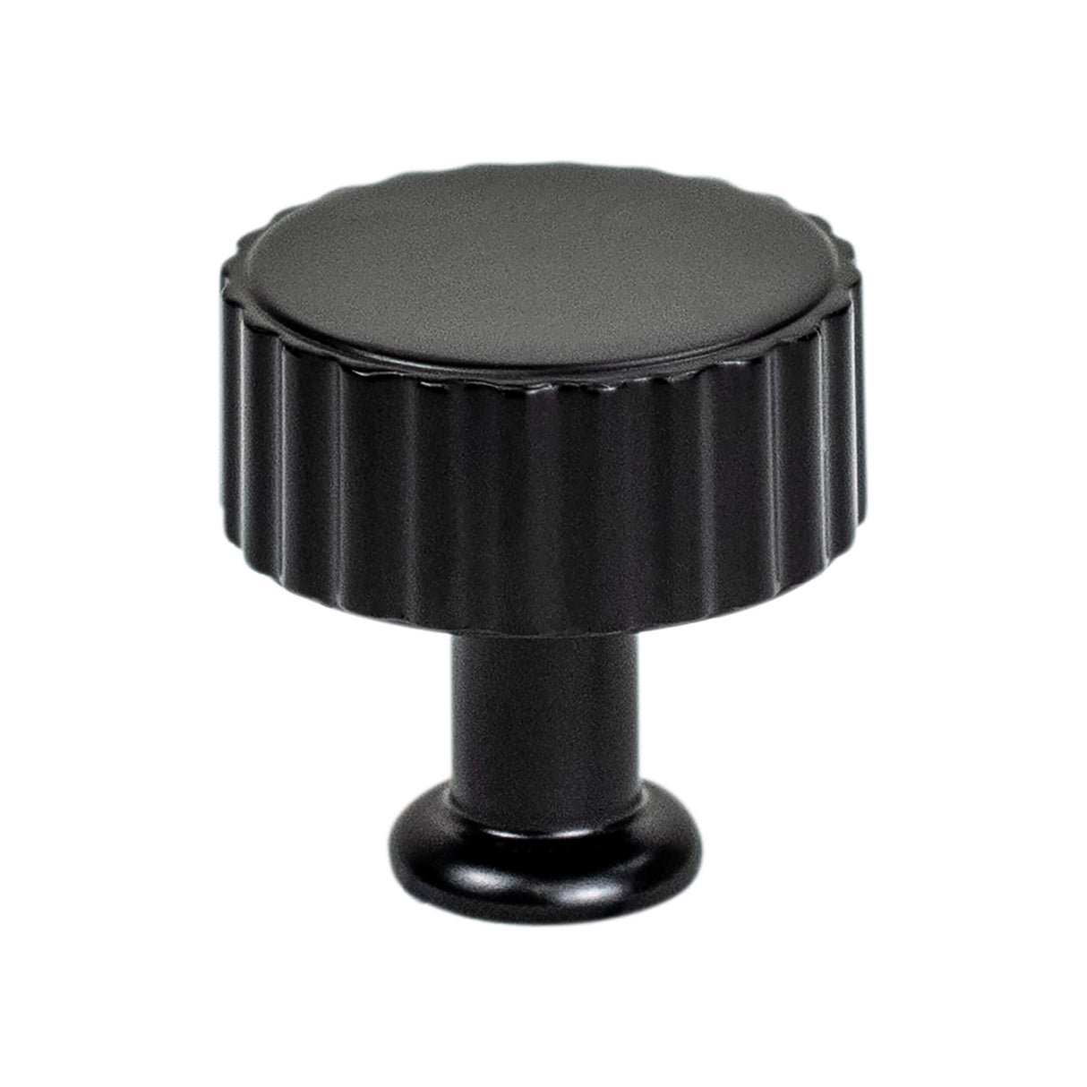 Matte Black "Canopy" Cabinet Knob and Drawer Pulls - Forge Hardware Studio