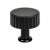 Matte Black "Canopy" Cabinet Knob and Drawer Pulls - Forge Hardware Studio