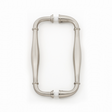 Satin Nickel "Kensington" Glass Shower Door Handle - Forge Hardware Studio