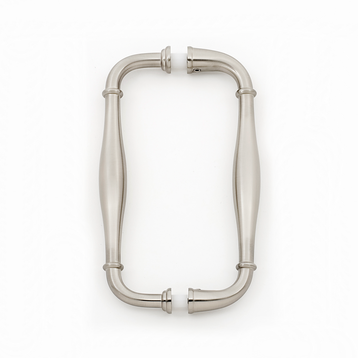 Satin Nickel "Kensington" Glass Shower Door Handle - Forge Hardware Studio