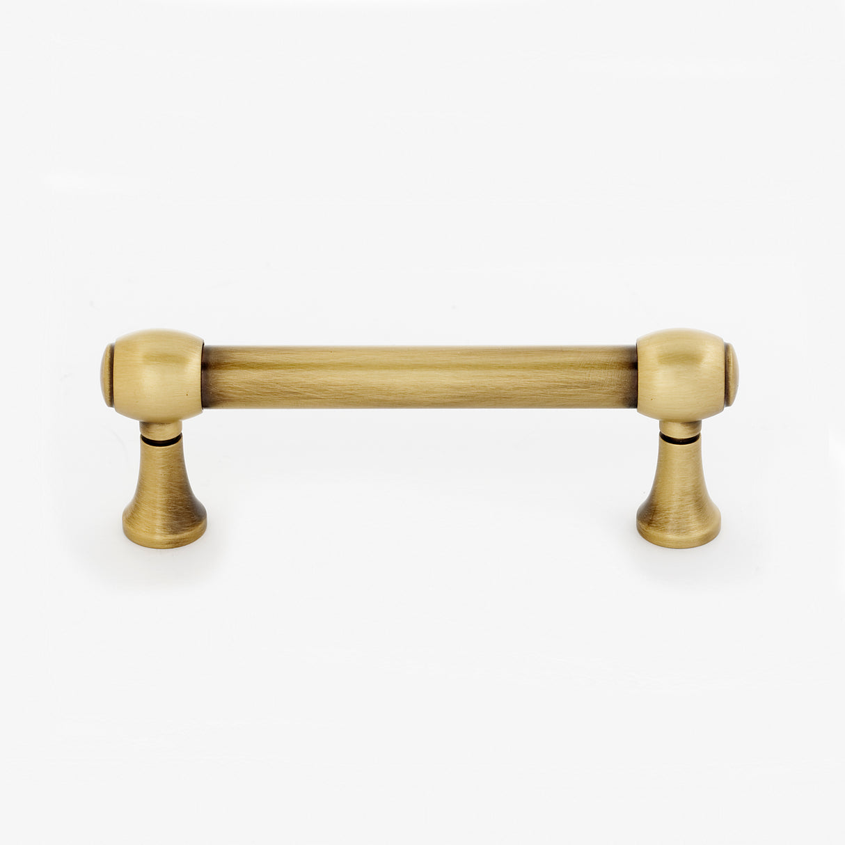 Transitional Old Brass "Solace" Cabinet Knobs and Drawer Pulls