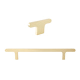 Unlacquered Brass "Level" Cabinet Knobs and Drawer Pulls - Forge Hardware Studio