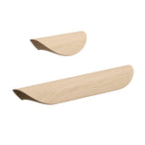 Unlacquered Oak Wood "Archive" Tab Drawer Pulls - Forge Hardware Studio