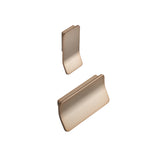 Brushed Bronze "Leaf" Tab Drawer Pulls - Forge Hardware Studio