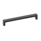 Modern Rectangular Wide Cabinet Knobs and Drawer Pulls in Matte Black - Forge Hardware Studio