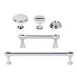 Polished Chrome "Solace" Cabinet Knobs and Drawer Pulls - Forge Hardware Studio