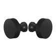 Matte Black "Knurled" Round Glass Shower Knob - Industry Hardware