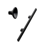 Lacquered Black Wood "Japan" Cabinet Knob and Drawer Pulls - Euro • Knobs