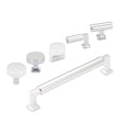 Polished Chrome "Neal" Cabinet Knobs and Pulls Cabinet Hardware - Forge Hardware Studio
