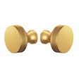 Weathered Brass "Knurled" Round Glass Shower Knob - Industry Hardware