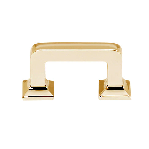 Unlacquered Brass "Kensington" Mission Style Cabinet Hardware - Forge Hardware Studio