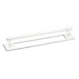 Polished Chrome Industrial Modern Pulls and Knob with Backplate - Forge Hardware Studio